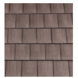 Redland Mini Stonewold Interlocking Concrete Roof Slate - Tudor Brown - 334mm x 418mm