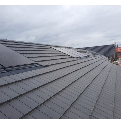 Redland MockBond Mini Stonewold Interlocking Concrete Roof Slate - Charcoal Grey - 334mm x 418mm Redland MockBond Mini Stonewold Interlocking Concrete Roof Slate - Charcoal Grey - 334mm x 418mm