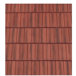 Redland MockBond Mini Stonewold Interlocking Concrete Roof Slate - Farmhouse Red - 334mm x 418mm Redland MockBond Mini Stonewold Interlocking Concrete Roof Slate - Farmhouse Red - 334mm x 418mm