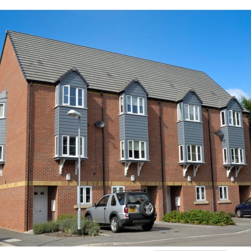 Redland MockBond Mini Stonewold Interlocking Concrete Roof Slate - Slate Grey - 334mm x 418mm Redland MockBond Mini Stonewold Interlocking Concrete Roof Slate - Slate Grey - 334mm x 418mm