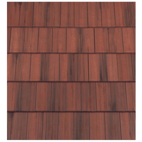Redland Mockbond Richmond 10 Interlocking Concrete Roof Slate - Flame Red - 330mm x 418mm Redland Mockbond Richmond 10 Interlocking Concrete Roof Slate - Flame Red - 330mm x 418mm