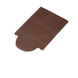 Redland Plain Ornamental Concrete Tile - Brown - 165mm x 266mm
