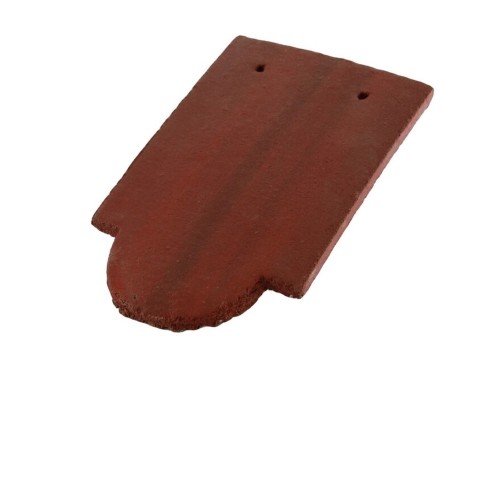 Redland Plain Ornamental Concrete Tile - Rustic Red - 165mm x 266mm