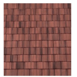 Redland Plain Concrete Roofing Tile - Farmhouse Red - 165mm x 268mm