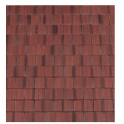 Redland Plain Concrete Roofing Tile - Rustic Red - 165mm x 268mm