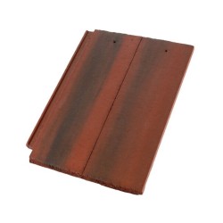 Redland Richmond 10 Half Slate Pair - Interlocking Concrete Roof Slate - Flame Red - 330mm x 418mm