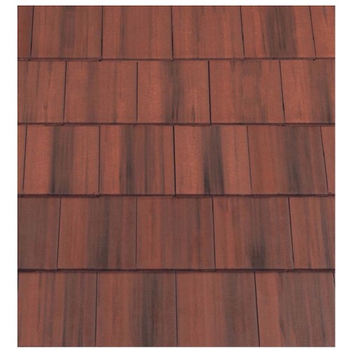 Redland Richmond 10 Interlocking Concrete Roof Slate - Flame Red - 330mm x 418mm Redland Richmond 10 Interlocking Concrete Roof Slate - Flame Red - 330mm x 418mm