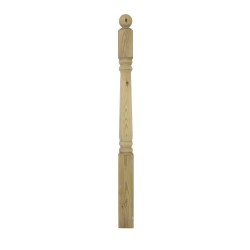 82mm x 82mm x 1195mm Richard Burbidge Colonial Newel Post 82mm x 82mm x 1195mm Richard Burbidge Colonial Newel Post
