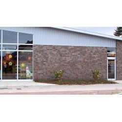 Roben Accum Blue and Brown Brick