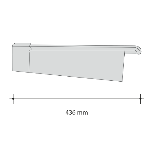 Roben Bergamo Extreme Left Tile 436mm x 245mm Roben Bergamo Extreme Left Tile 436mm x 245mm