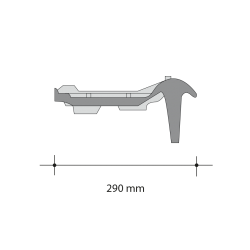 Roben Piemont Extreme Right Tile 290mm Roben Piemont Extreme Right Tile 290mm