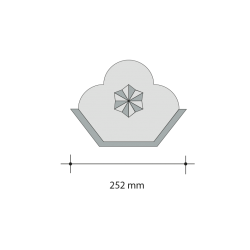 Roben The End of Ridge Tile, Initial 252 x 227mm