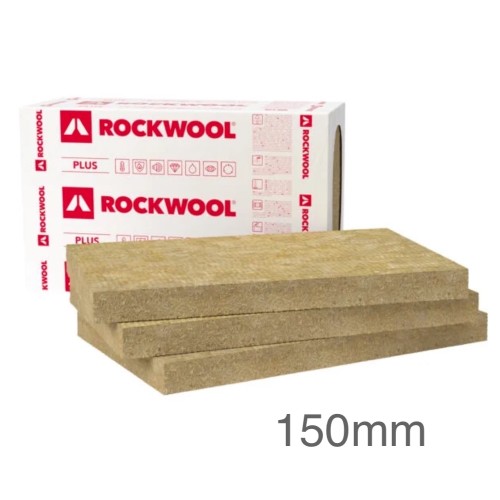 150mm Rockwool Frontrock Plus External Wall Insulation Slab 1000mm x 600mm (2 pcs) 150mm Rockwool Frontrock Plus External Wall Insulation Slab 1000mm x 600mm (2 pcs)
