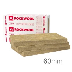 60mm Rockwool Frontrock Plus External Wall Insulation Slab 1000mm x 600mm (pack of 7)
