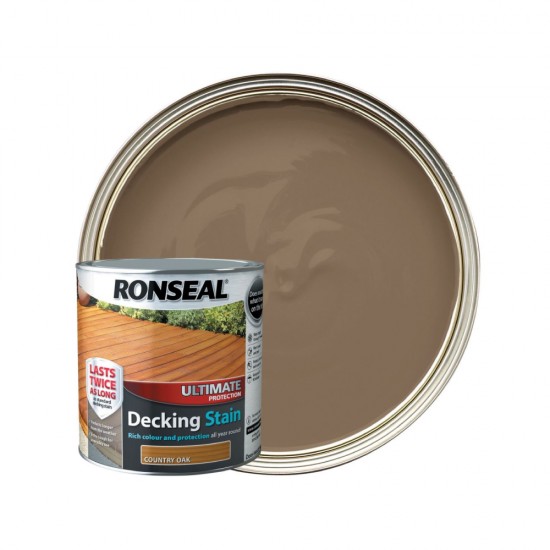 Ronseal Ultimate Protection Decking Stain - Country Oak 2.5L