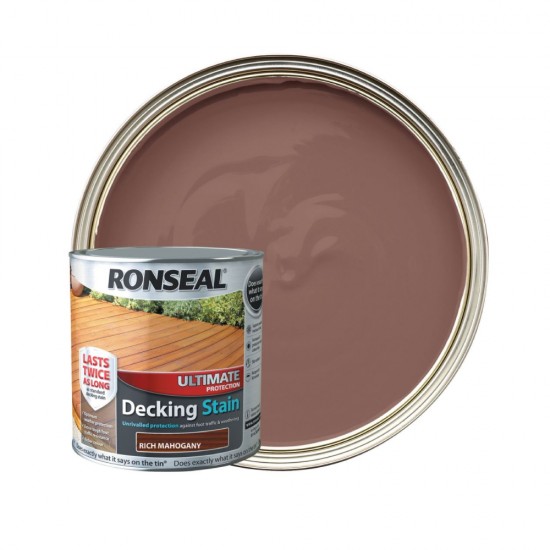 Ronseal Ultimate Protection Decking Stain - Mahogany 2.5L
