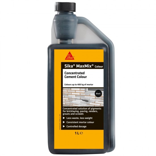 Sika Maxmix Cement Colour Black 1L Sika Maxmix Cement Colour Black 1L