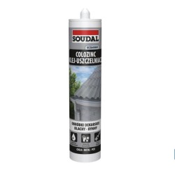 290ml Soudal Colozinc Clear Adhesive-Sealant For Galvanised Sheets 290ml Soudal Colozinc Clear Adhesive-Sealant For Galvanised Sheets