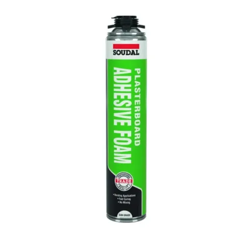 Soudal Plasterboard Adhesive Foam Gun Grade - 750ml Soudal Plasterboard Adhesive Foam Gun Grade - 750ml