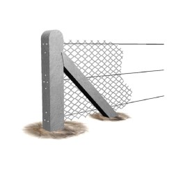 4ft 9in Supreme Concrete Chainlink End Post CHK145E (Pack of 12) 4ft 9in Supreme Concrete Chainlink End Post CHK145E (Pack of 12)