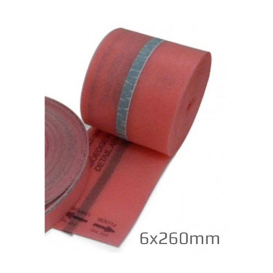 6 x 260mm IsoEdge Isorubber Acoustic Perimeter Insulation Strip
