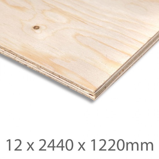 12 x 2440 x 1220mm Spruce Plywood 111/111 EXT