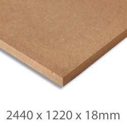 2440 x 1220 x 18mm Standard MDF Board 2440 x 1220 x 18mm Standard MDF Board