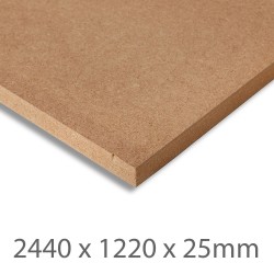 2440 x 1220 x 25mm Standard MDF Board