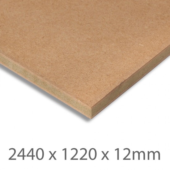 2440 x 1220 x 12mm Moisture Resistant MDF Board A/B