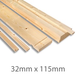 32mm x 115mm Door Lining Set and Stops 32mm x 115mm Door Lining Set and Stops