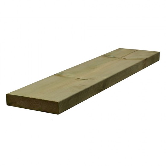47mm x 225mm x 3.6m Kiln Dried Regularised Sawn Treated Timber C24