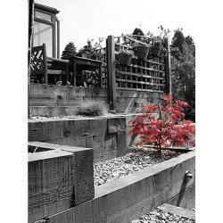 100mm x 200mm x 2.4m Incised Treated Timber Sleeper (Green) 100mm x 200mm x 2.4m Incised Treated Timber Sleeper (Green)