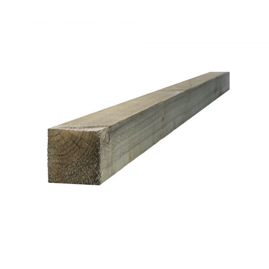 75mm x 75mm x 1800mm Incised UC4 Fence Post Green