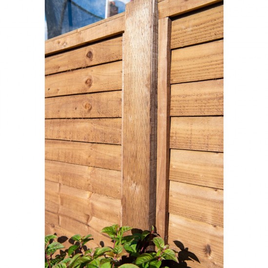 100mm x 100mm x 2400mm Incised Pressure Treated Fence Post UC4 Brown