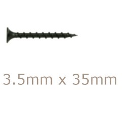 Box of 1000 3.5x35mm Drywall Screws - Coarse Thread Sharp Point Box of 1000 3.5x35mm Drywall Screws - Coarse Thread Sharp Point