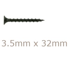 Box of 1000 3.5x32mm Drywall Screws - Coarse Thread Sharp Point Box of 1000 3.5x32mm Drywall Screws - Coarse Thread Sharp Point