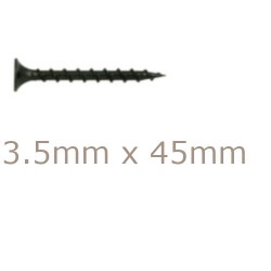 Box of 1000 3.5x45mm Drywall Screws - Coarse Thread Sharp Point Box of 1000 3.5x45mm Drywall Screws - Coarse Thread Sharp Point