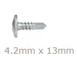 Box of 1000 4.2x13mm Wafer Head Screw with Drill Point for Thicker Gauge Steel Box of 1000 4.2x13mm Wafer Head Screw with Drill Point for Thicker Gauge Steel