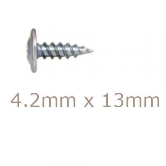 Box of 1000 4.2x13mm Wafer Head Screw with Drill Point for Thinner Gauge Steel