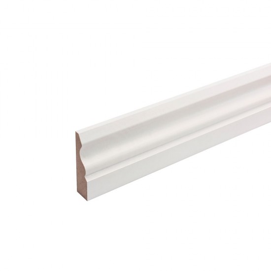 18 x 69mm x 2.44m MDF Painted Truprofile Ogee Architrave