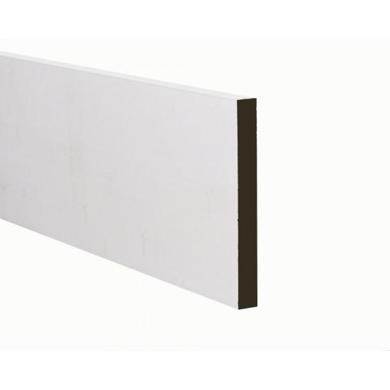 18 x 69mm 2.44m MDF White Painted Square Architrave