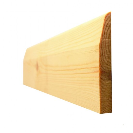 19mm x 75mm Skirting Board Timber Chamfered and Round/Pencil Round Standard (Fin Size 15mm x 69mm)