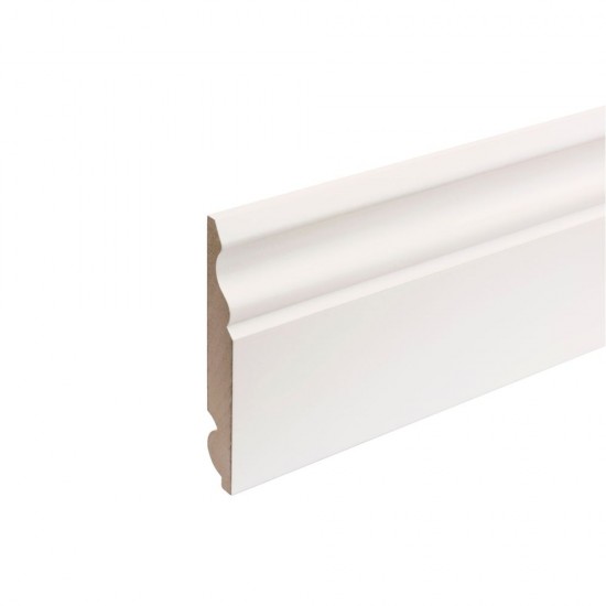 18mm x 169mm x 4.4m MDF Painted Truprofile Torus/Ogee Skirting 18mm x 169mm x 4.4m MDF Painted Truprofile Torus/Ogee Skirting