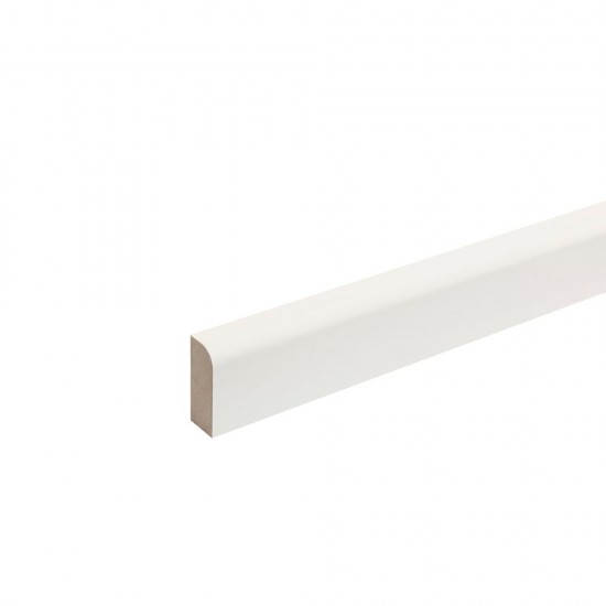 18mm x 69mm x 2.4m WHoward MDF Moulded and Primed Pencil Round Architrave