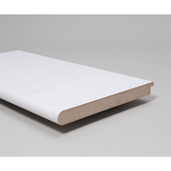 25mm x 244mm x 3.66m WHoward MDF Window Board Primed