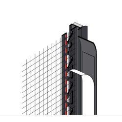 Mesh Wing PVC Self Adhesive Window Door Frameseal Bead 6mm - Anthracite