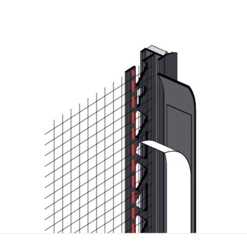 Mesh Wing PVC Self Adhesive Window Door Frameseal Bead 6mm - Anthracite Mesh Wing PVC Self Adhesive Window Door Frameseal Bead 6mm - Anthracite