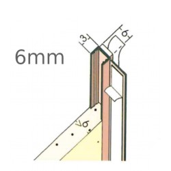 6mm PVC Self Adhesive Window Door Frameseal Bead - Anthracite- 2.5m length