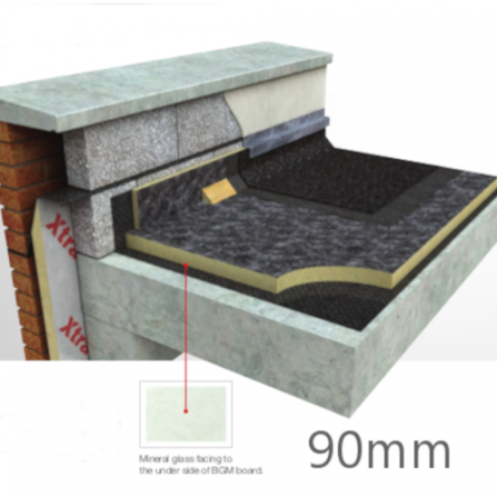 Xtratherm 90mm FR-BGM Flat Roof PIR Insulation Board (5 pcs)