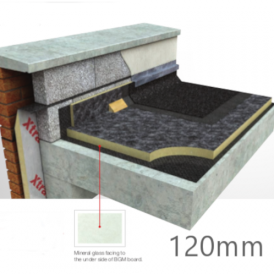 Xtratherm 120mm FR-BGM Flat Roof PIR Insulation Board (3 pcs)